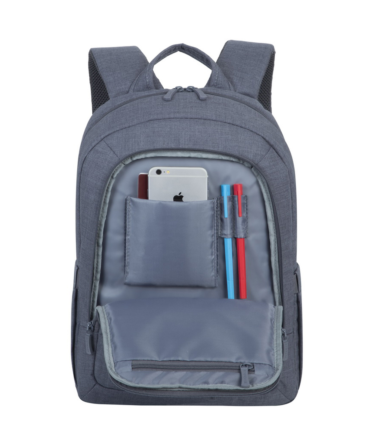 Rivacase 7560 Laptop Backpack (15.6`, Gray)