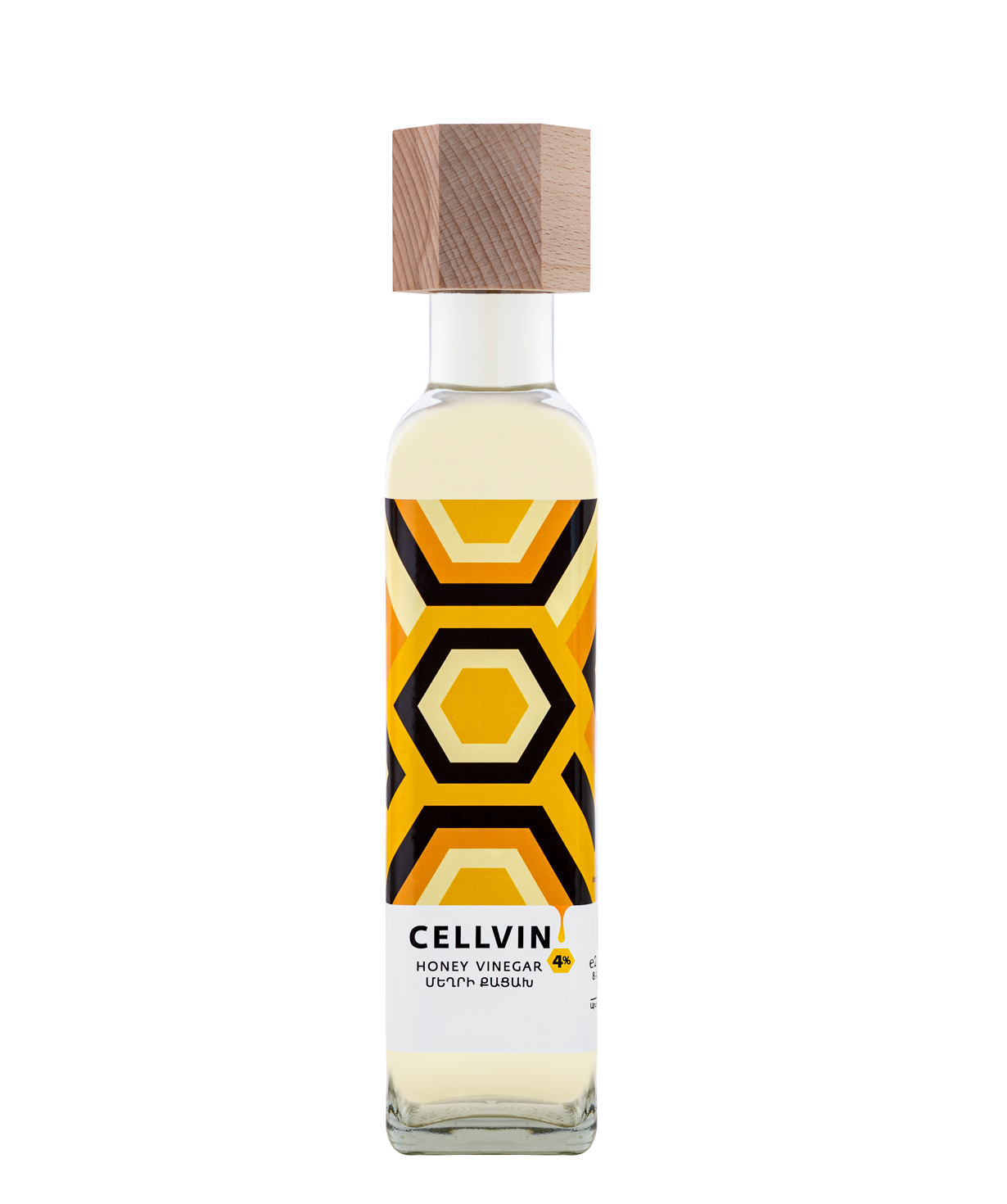 Honey cider vinegar `CELLVIN` 500 ml