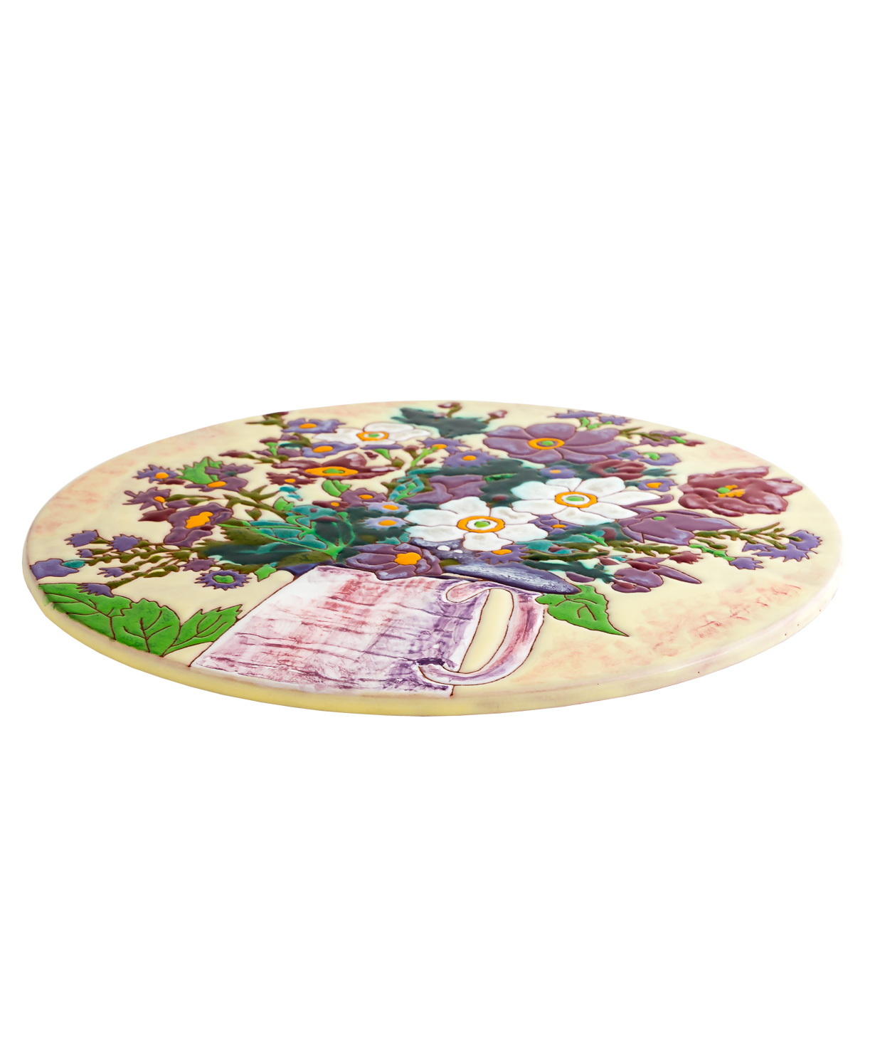 Сырная тарелка `ManeTiles` декоративная, керамическая №29