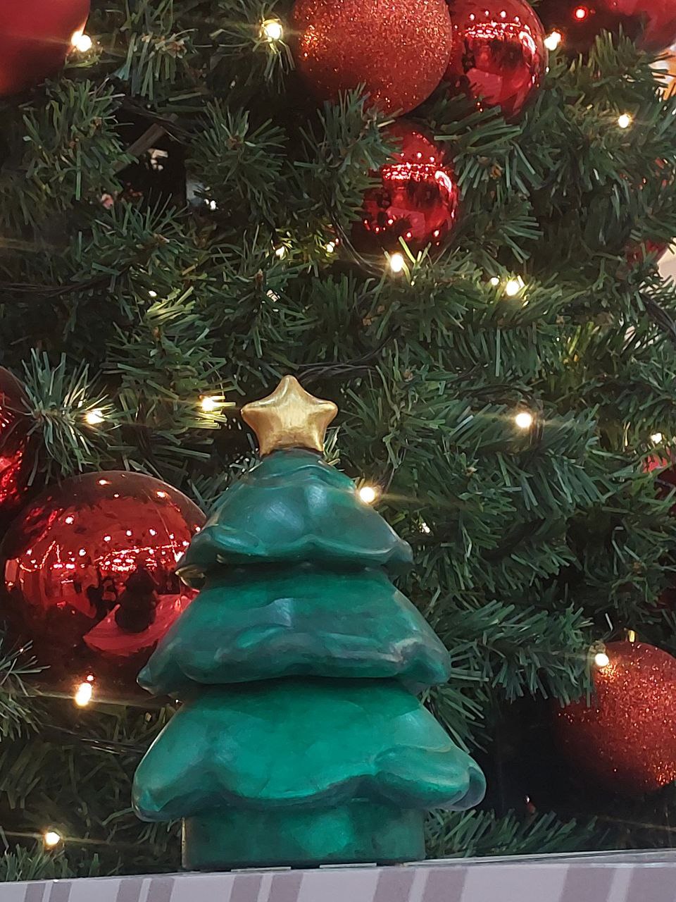 Candle «Blue Moon» Christmas Tree, two-tier