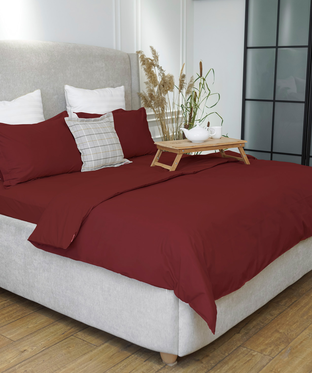 Bedding set «Jasmine Home» 1.5 size, red