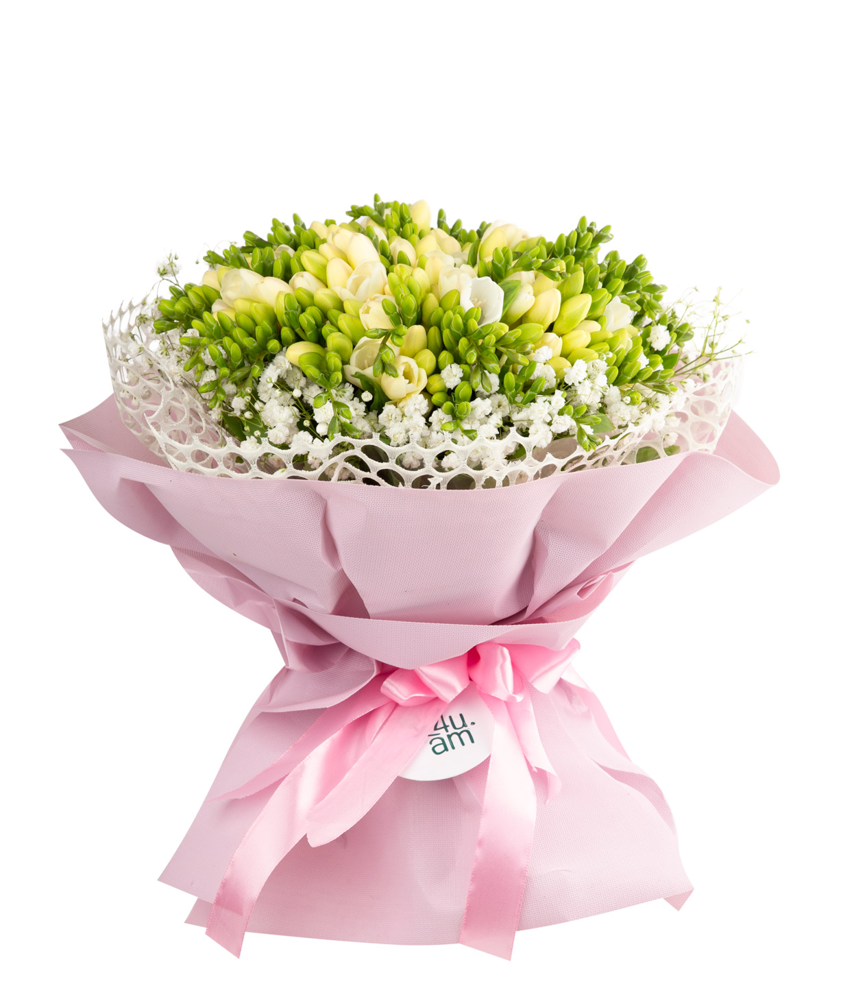 Bouquet ''Almogia'' with freesia and gypsophila