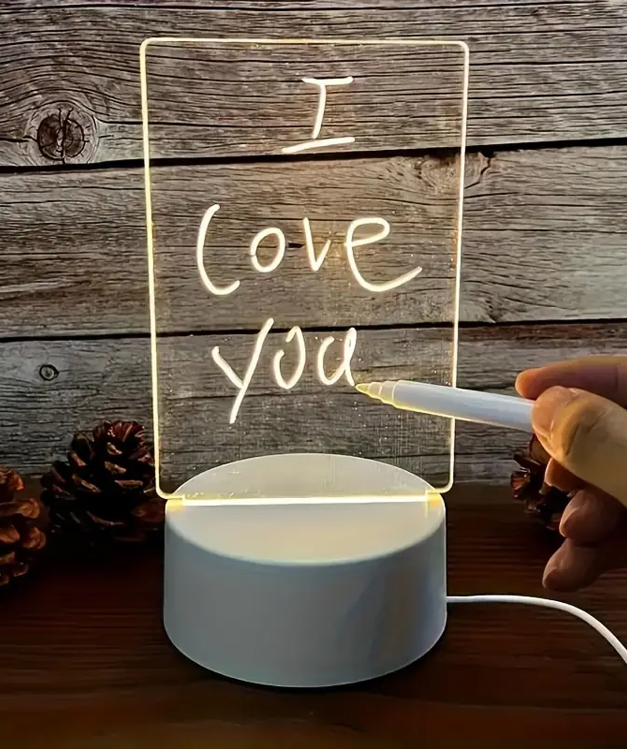 LED Lamp «Gift Store» with a message