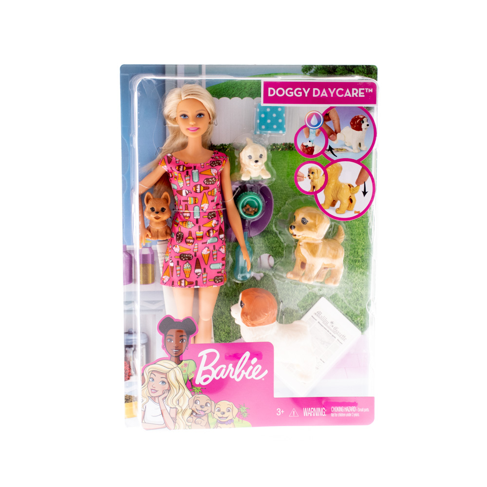 Barbie `Barbie` Doggy Daycare Doll & Pets