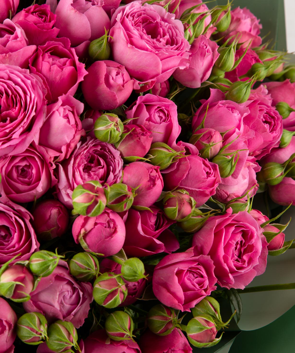 Ծաղկեփունջ «Օրենբուրգ» փնջային վարդերով