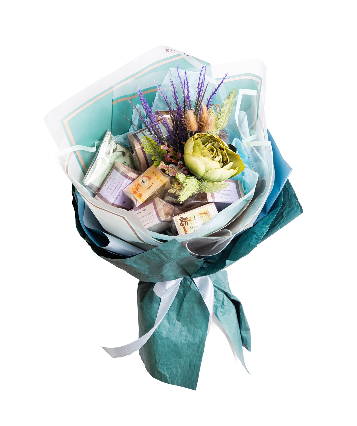 Gift bouquet «Cantata» with coffee and tea №7