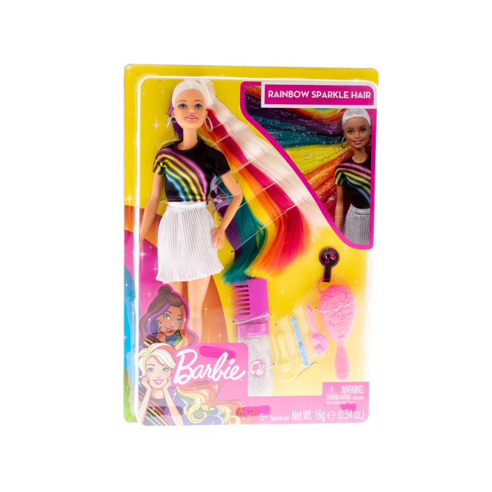 Барби `Barbie` Радужные, Сверкающие Волосы