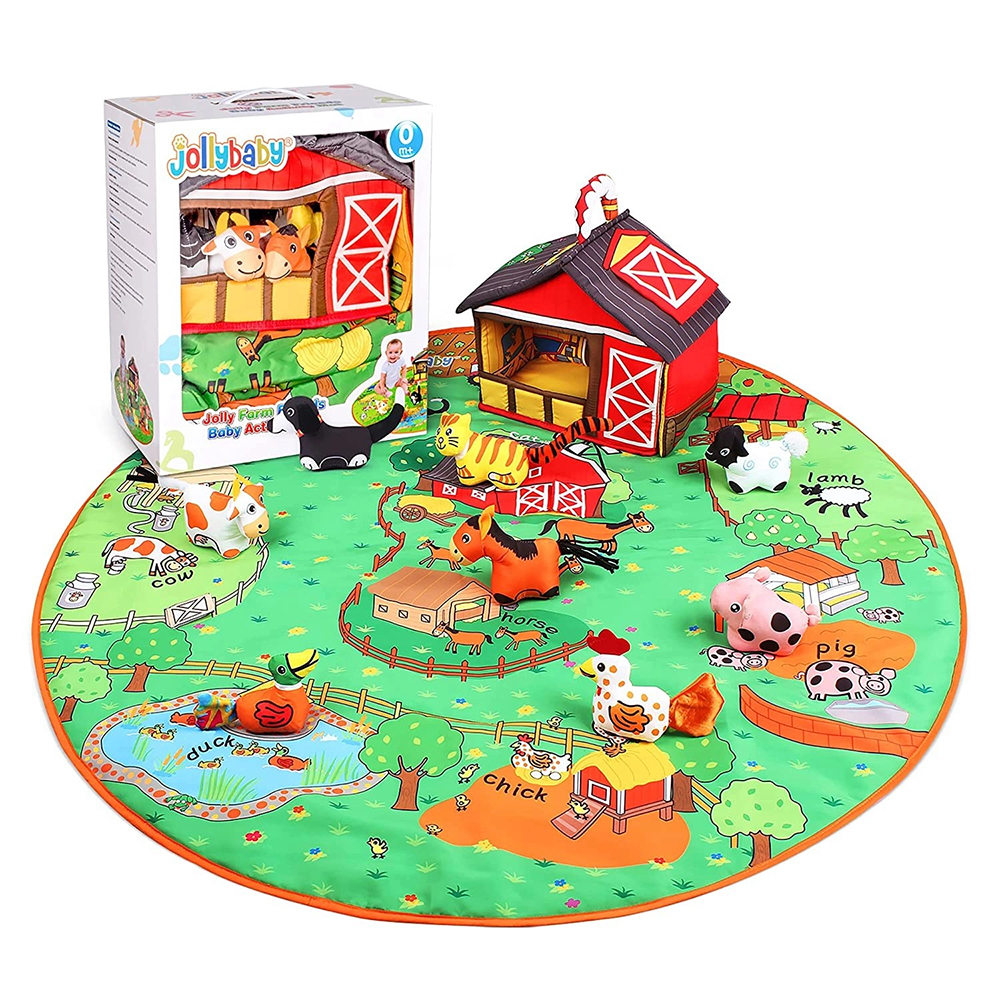 Soft play mat with animals