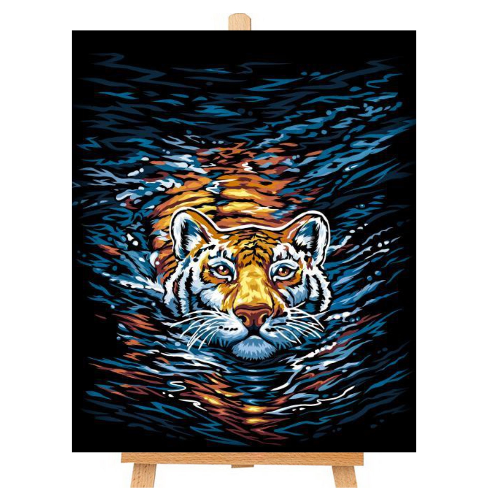 Canvas numbered `Danko Toys` Tiger