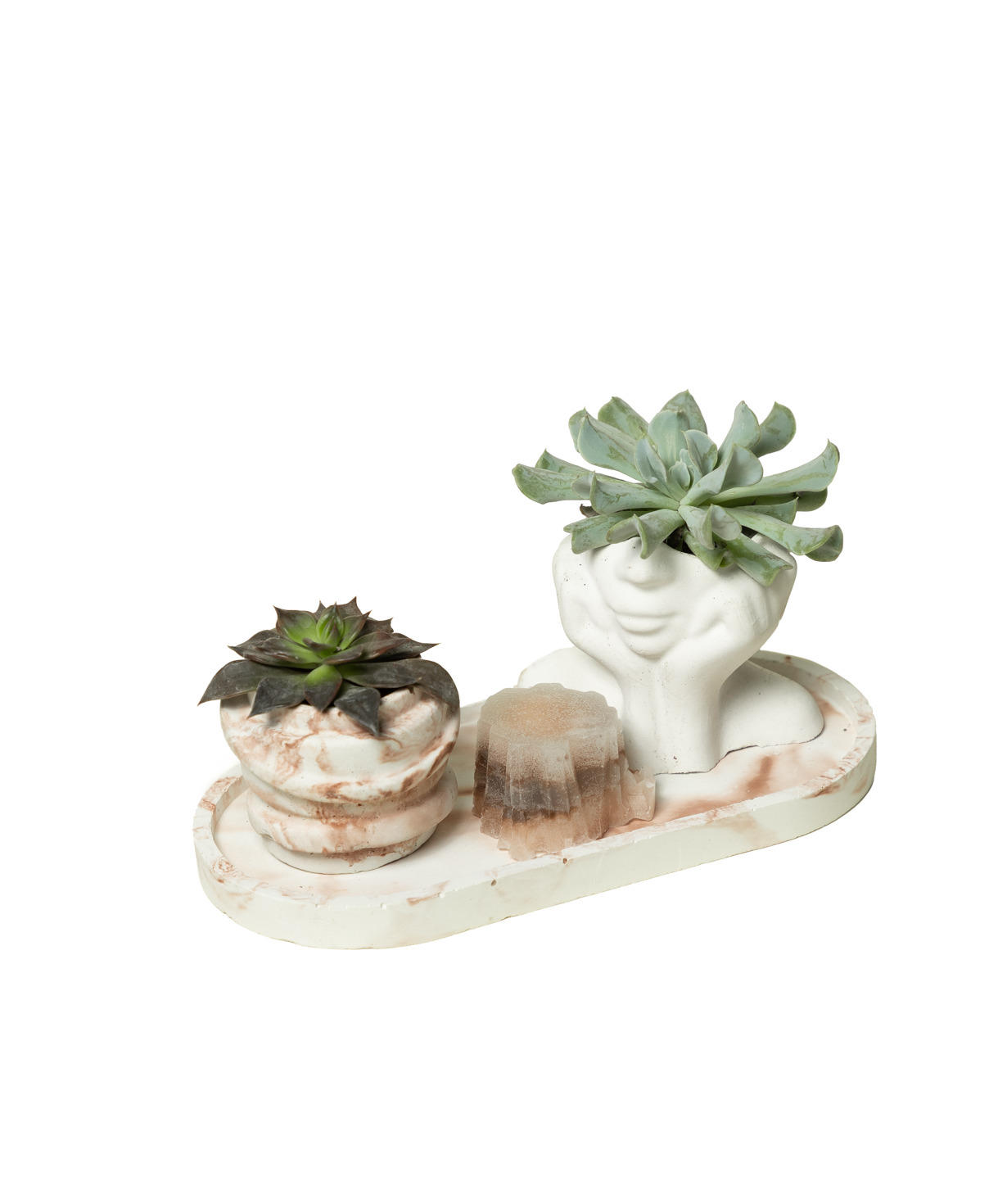 Gift set «Eco Garden» plant and candle №82