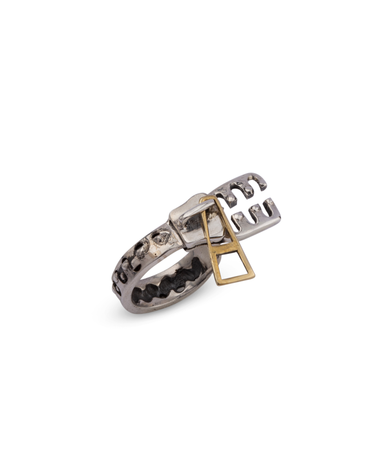 Ring `Kara Silver` zipper