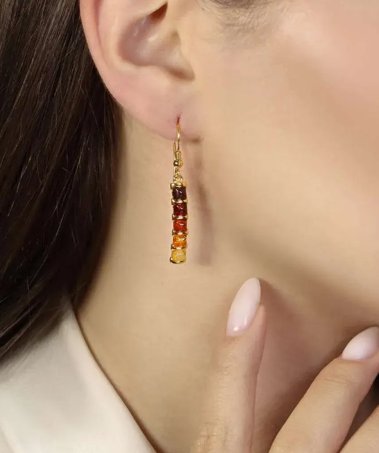 Արծաթյա ականջօղեր «SiaMoods» SE399GP