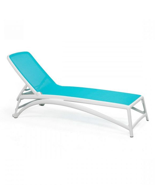 Chaise Lounge ''Atlantico'' white-blue