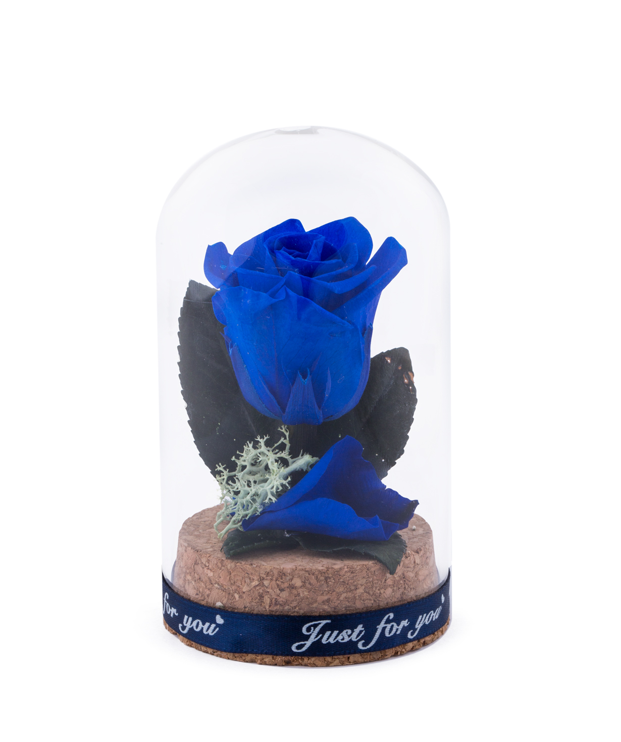 Роза `EM Flowers` мини вечная темно синяя 10 см