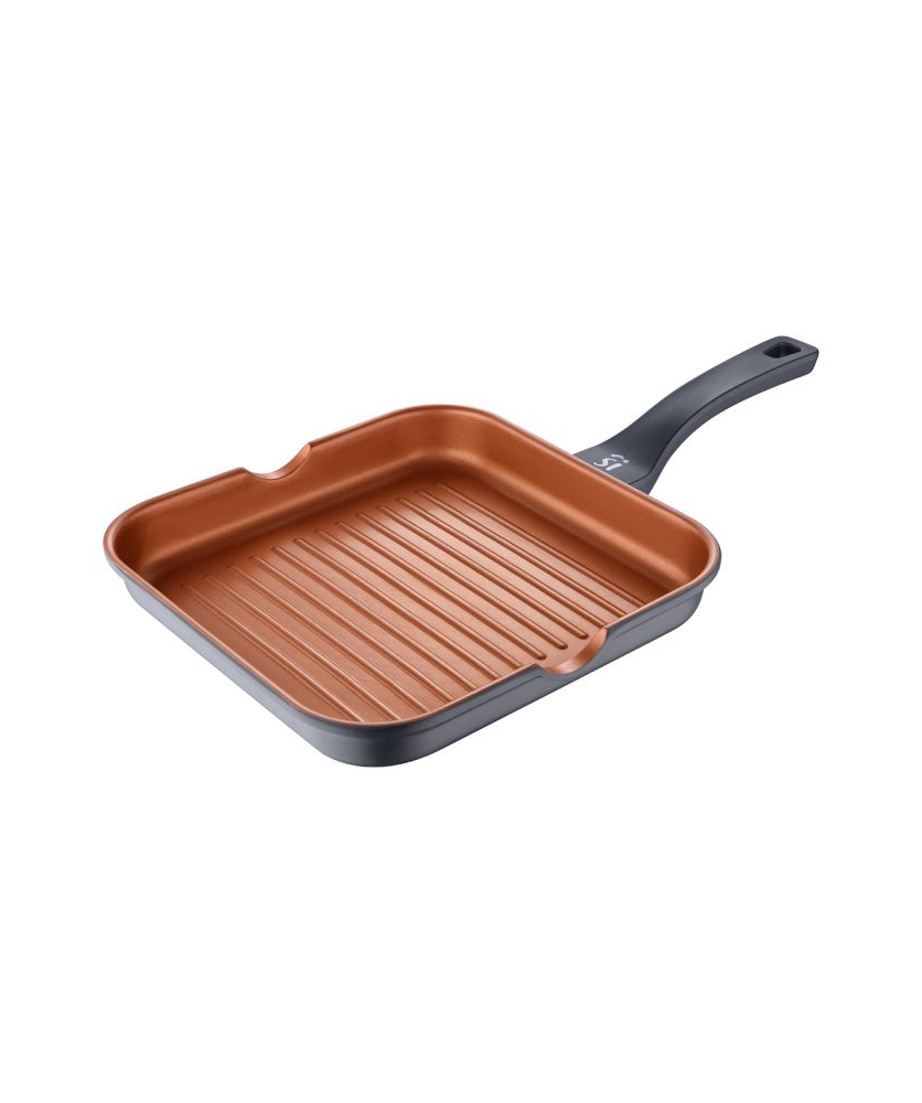 Grill pan ''San Ignacio'' Bronze, 28 x 28 x 4,5 cm