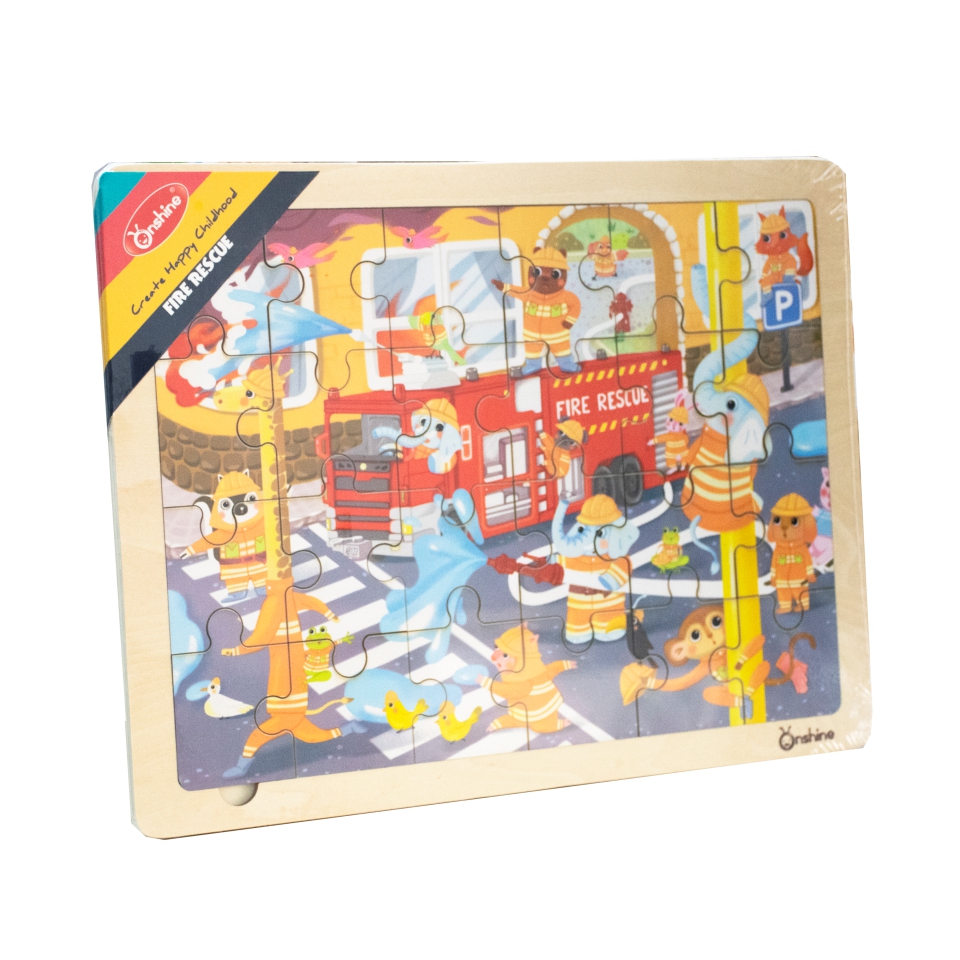 Wooden puzzle Fire service