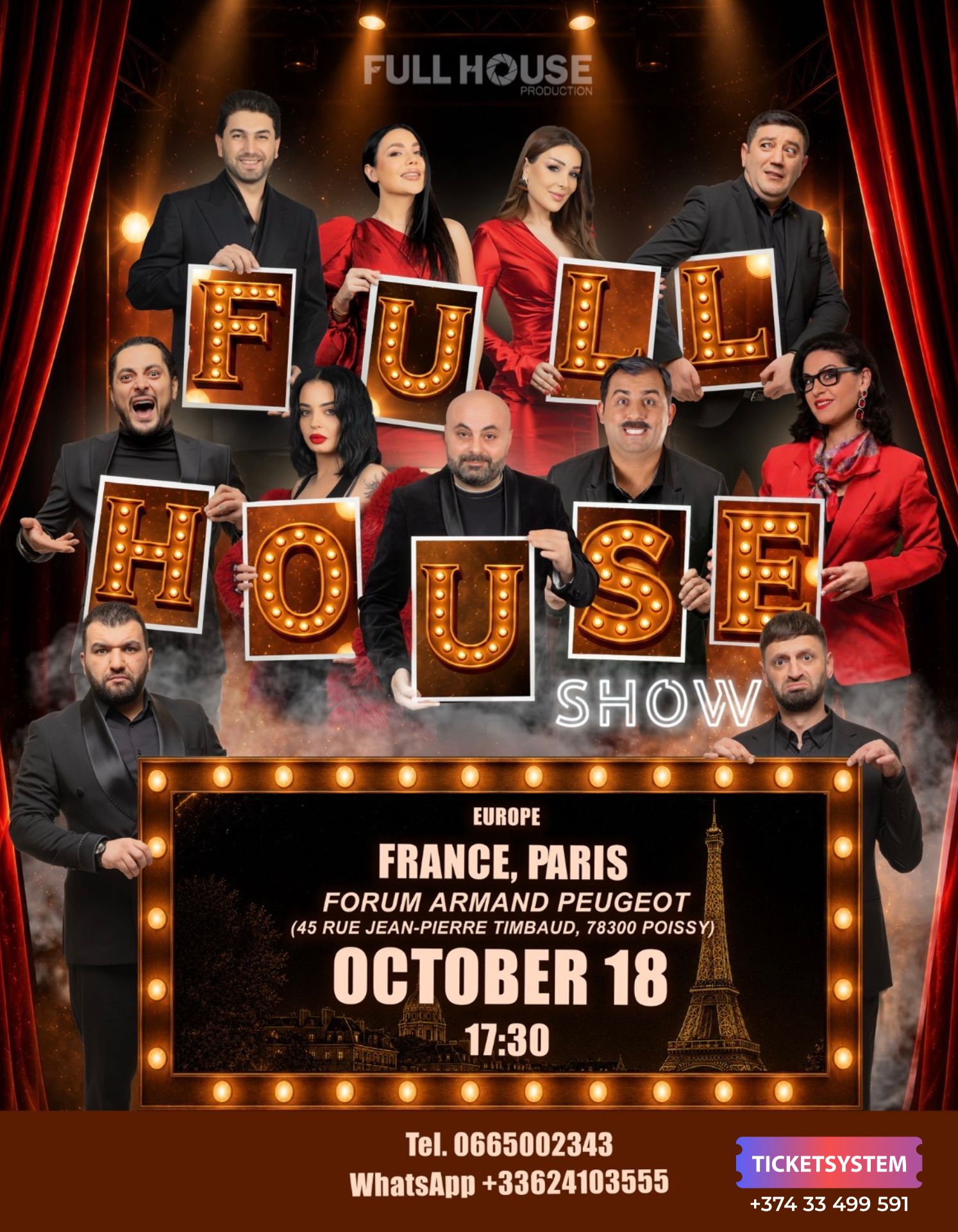Full House Show, 2026-10-18 17:30:00, Armand Peugeot Forum