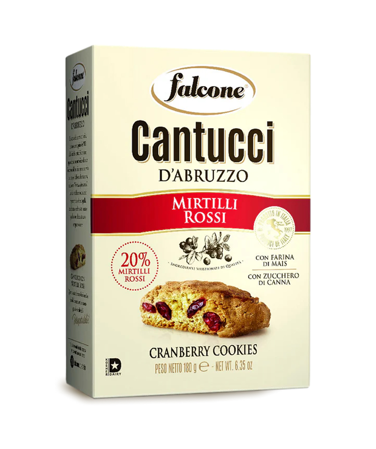 Cookies «Falcone» Cantucci, cranberry, 180 g