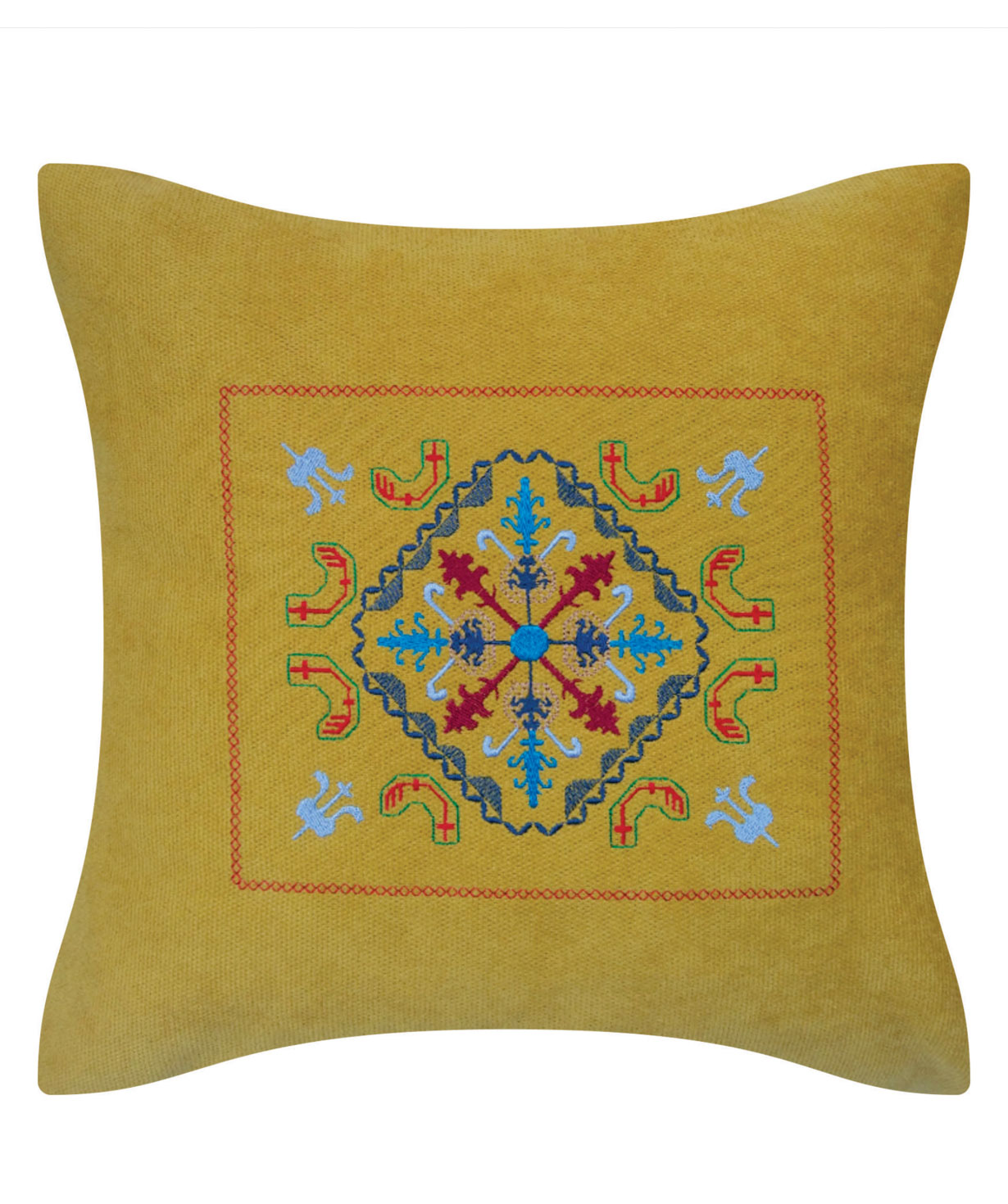 Pillow `Miskaryan heritage` embroidered with Armenian ornament №31