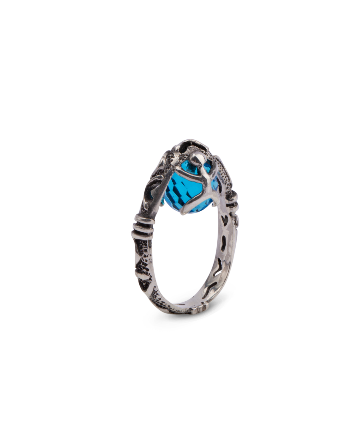 Ring `Kara Silver` Earth in the palms of your hands
