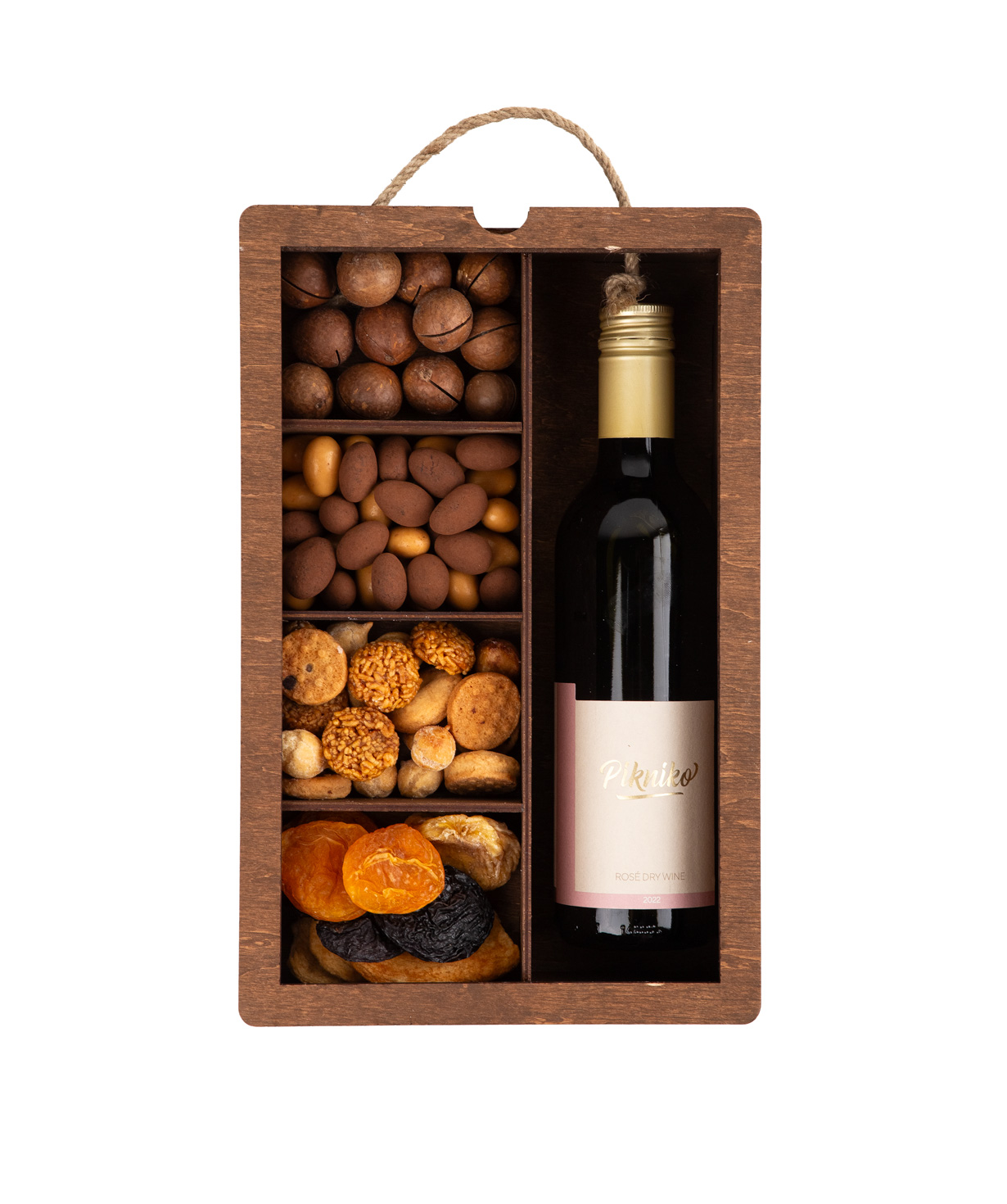 Подарочная коробка «Pikniko» с вином и сладостями