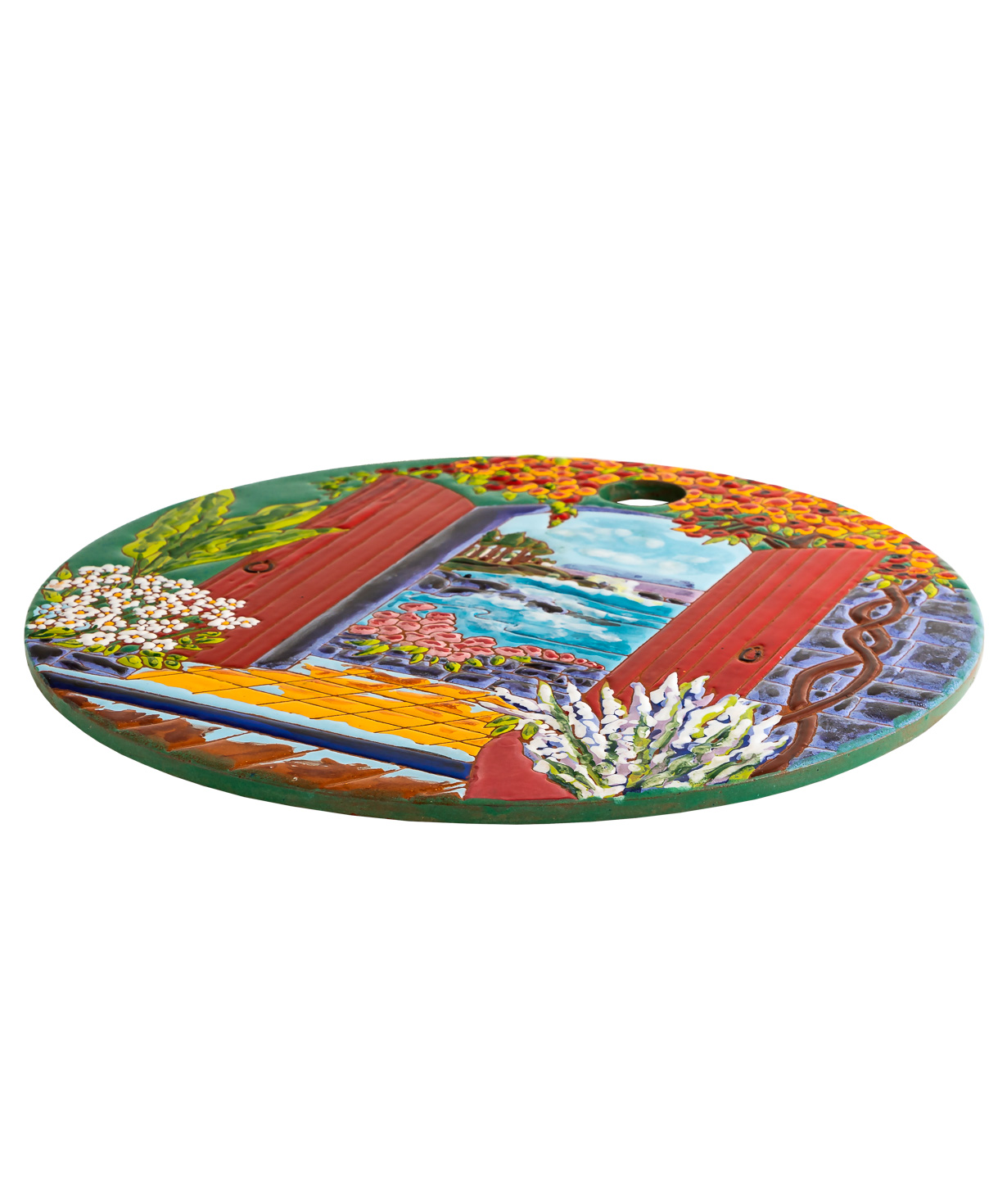 Сырная тарелка `ManeTiles` декоративная, керамическая №38