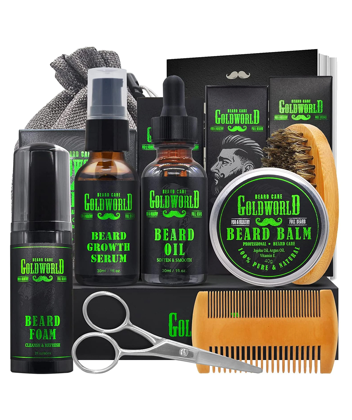 USA. gift box №411 Beard Growth Kit