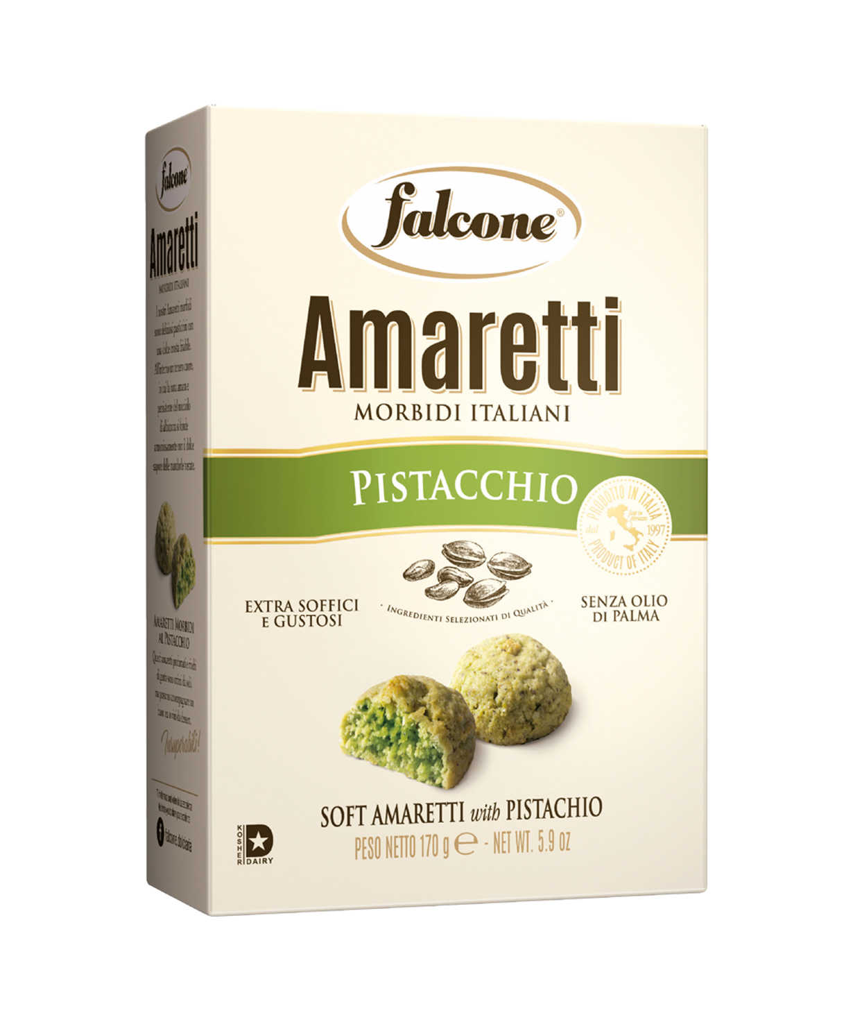 Cookies «Falcone» Amaretti, pistachio, 170 g