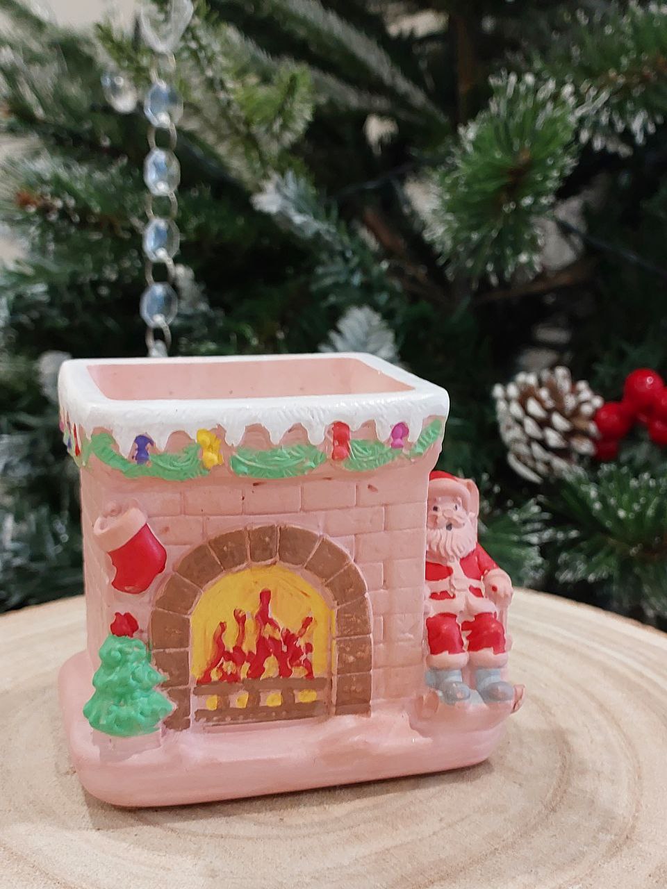 Candle «Blue Moon» By the fireplace, scented