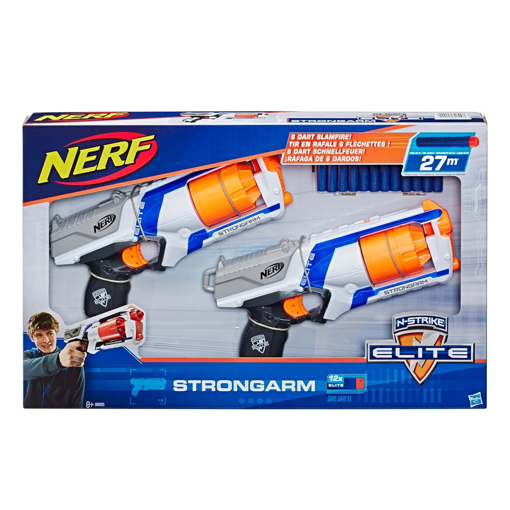 Nerf gun 2 pcs with 12 bullets Hasbro