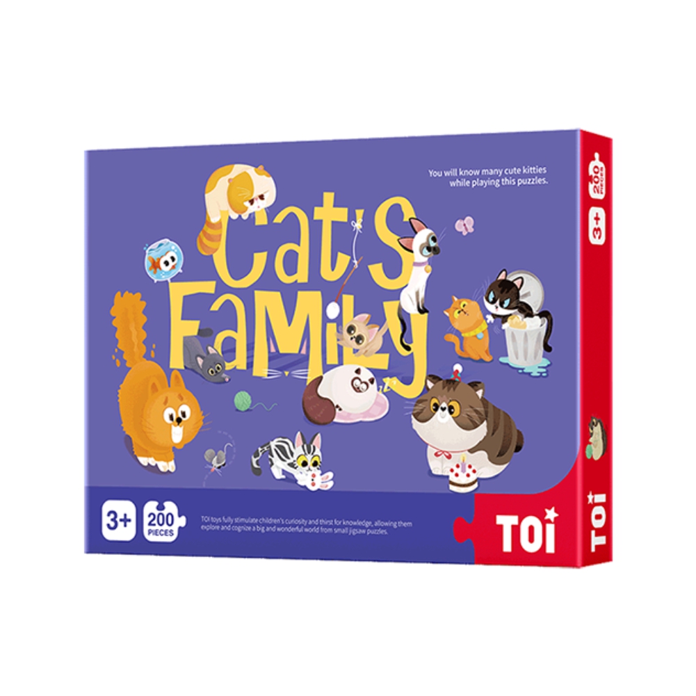 Puzzle `Toi` cat family