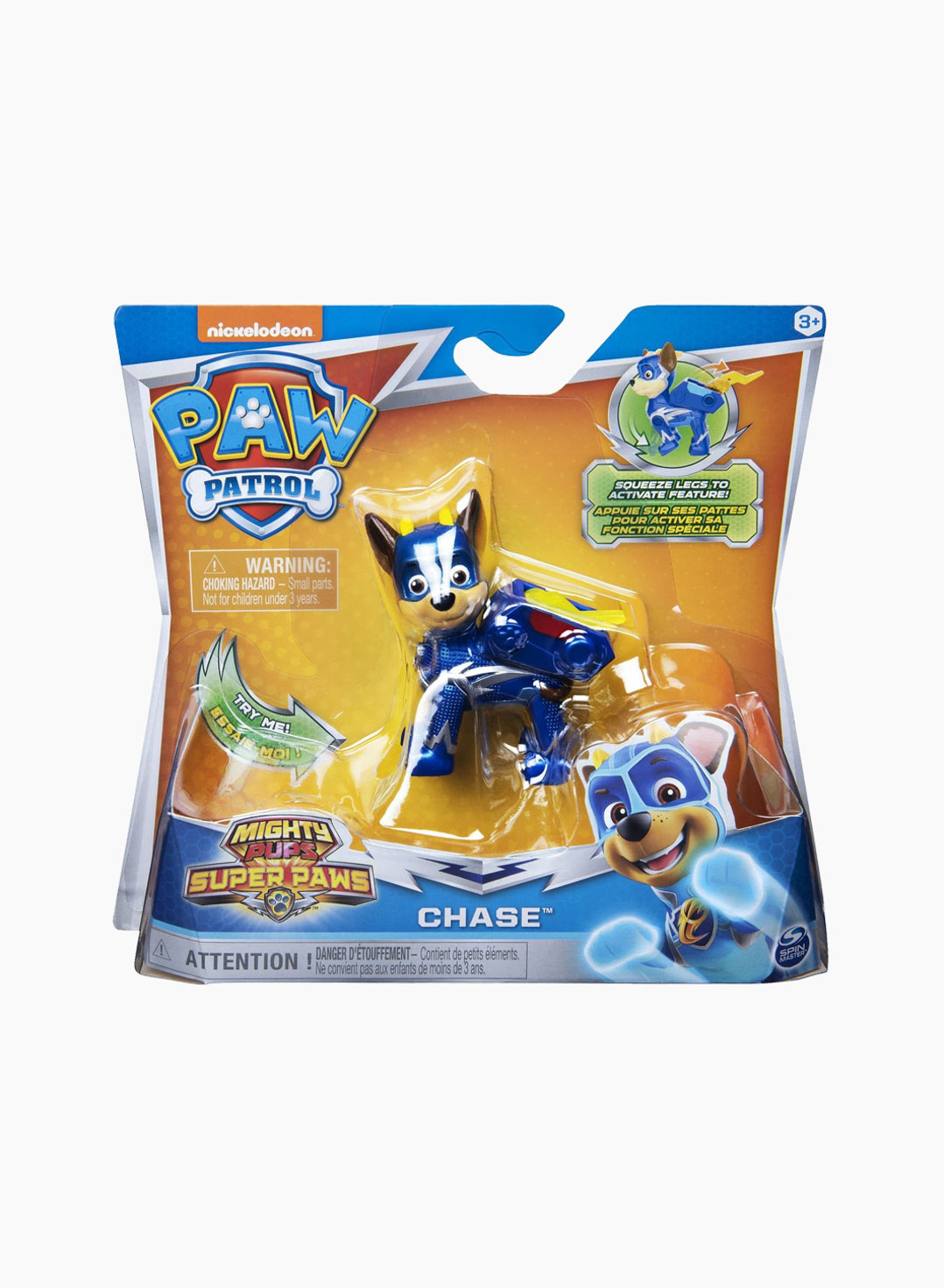 Spin Master Paw Patrol Cartoon Character Figurine Mighty Pups: Chase