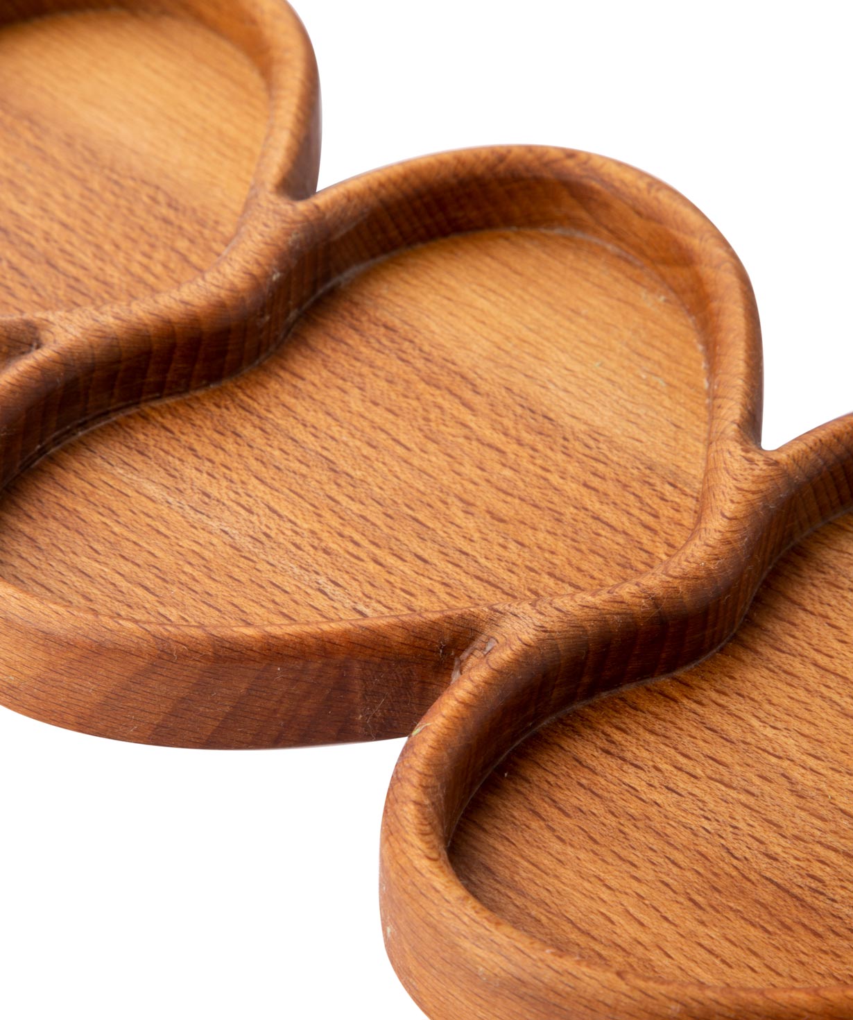 Eco serving plate ''WoodWide'' hearts