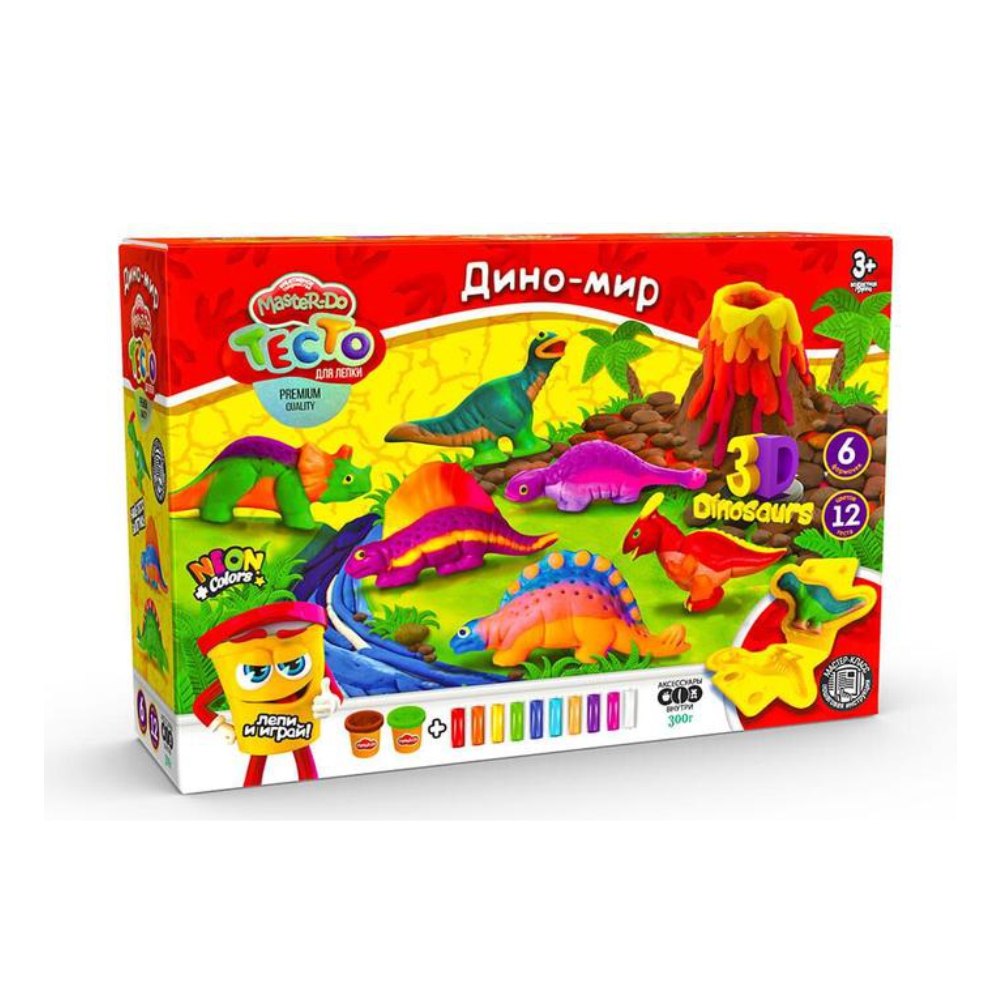 Пластилин `Danko Toys` Динозавры