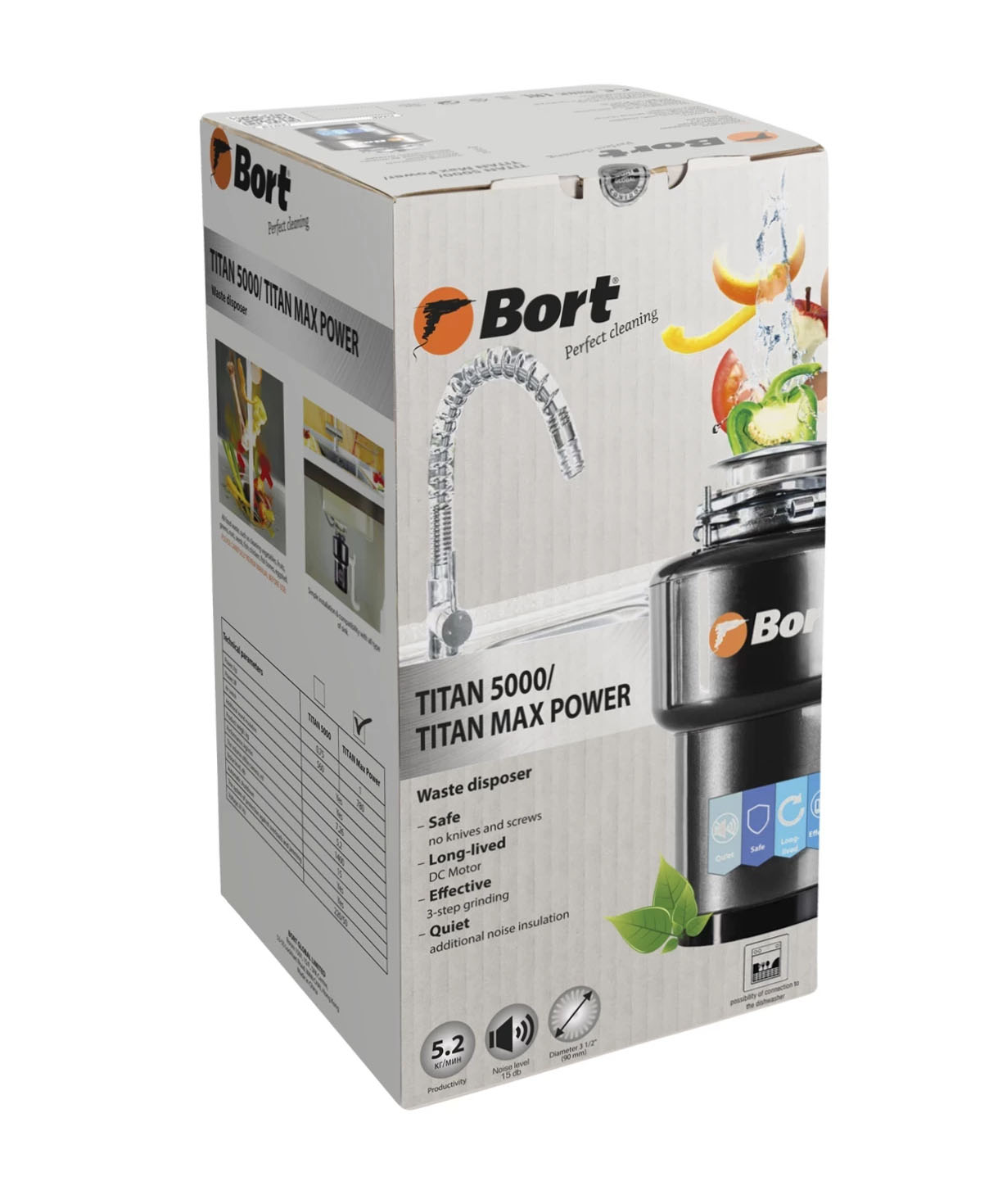 Food waste disposer BORT TITAN MAX POWER FULL CONTROL