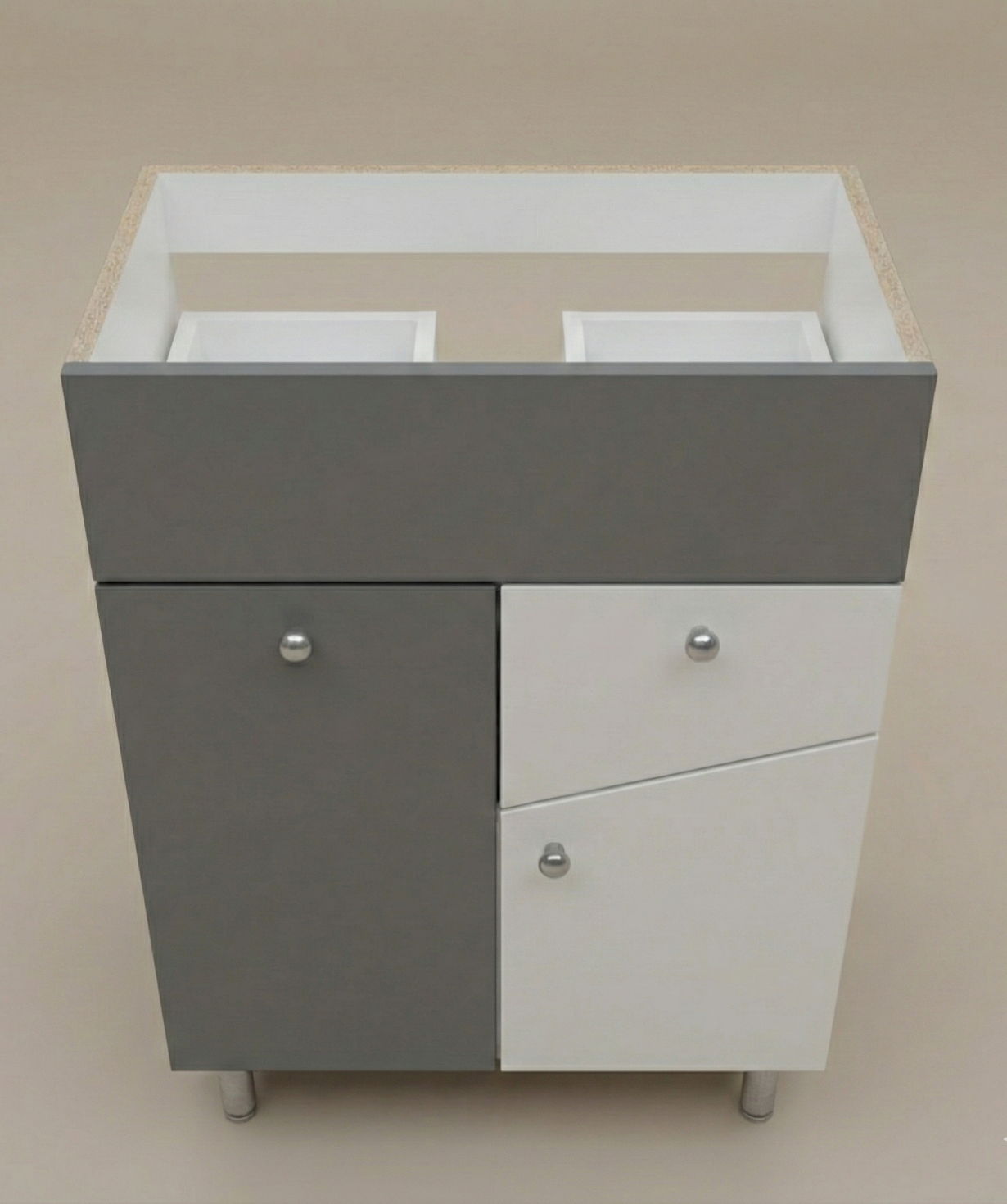 Perla լոգասենյակի LMT կահույք Vline Foster 60, 560×690×386մմ, մոխրագույն մատ, առանց լվացարան