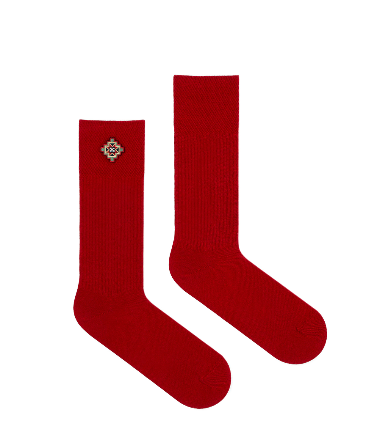 Socks `Flying Feet` Artsakh red