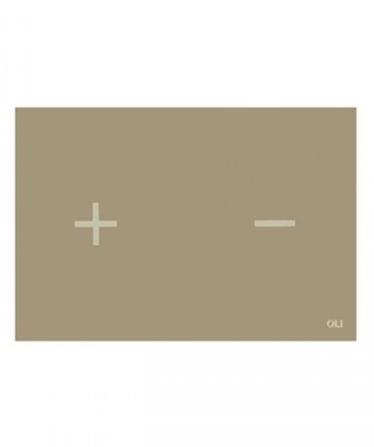 Ջրի մեխանիզմ OLI 878701 PUSH PLATE GLASSY TAUPE