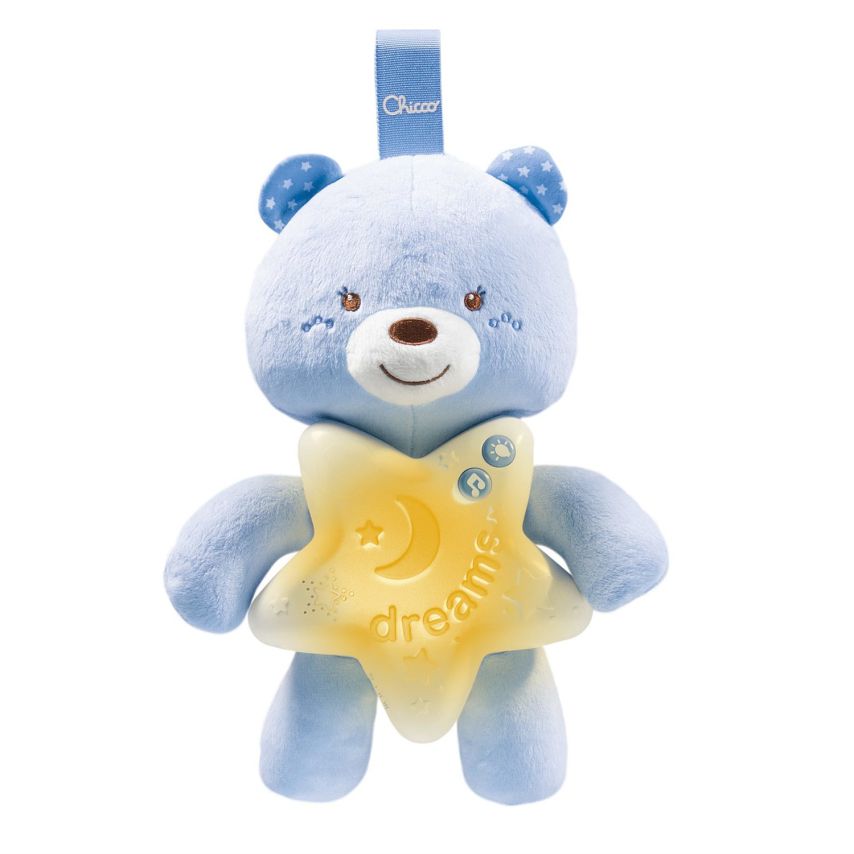 Night lamp `Chicco` Blue, bear
