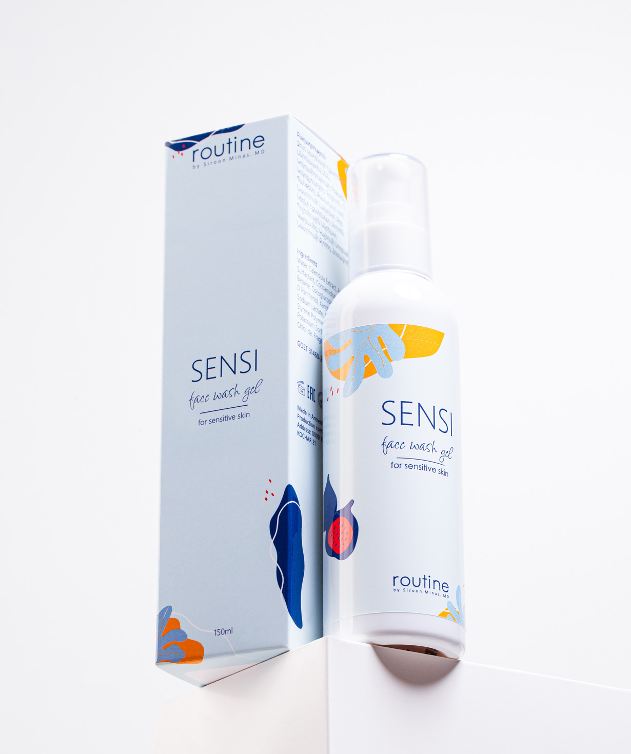Face wash gel «Routine» Sensi, for sensitive skin, 200 ml