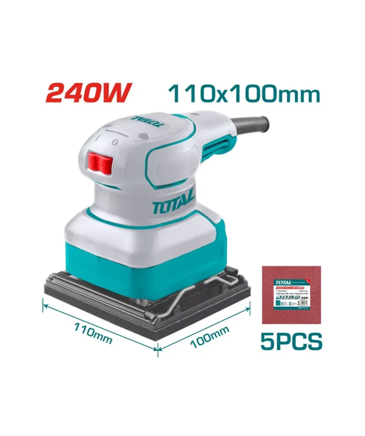 Орбитальная шлифовальная машина «Total Tools» TF2241108, 240 Вт