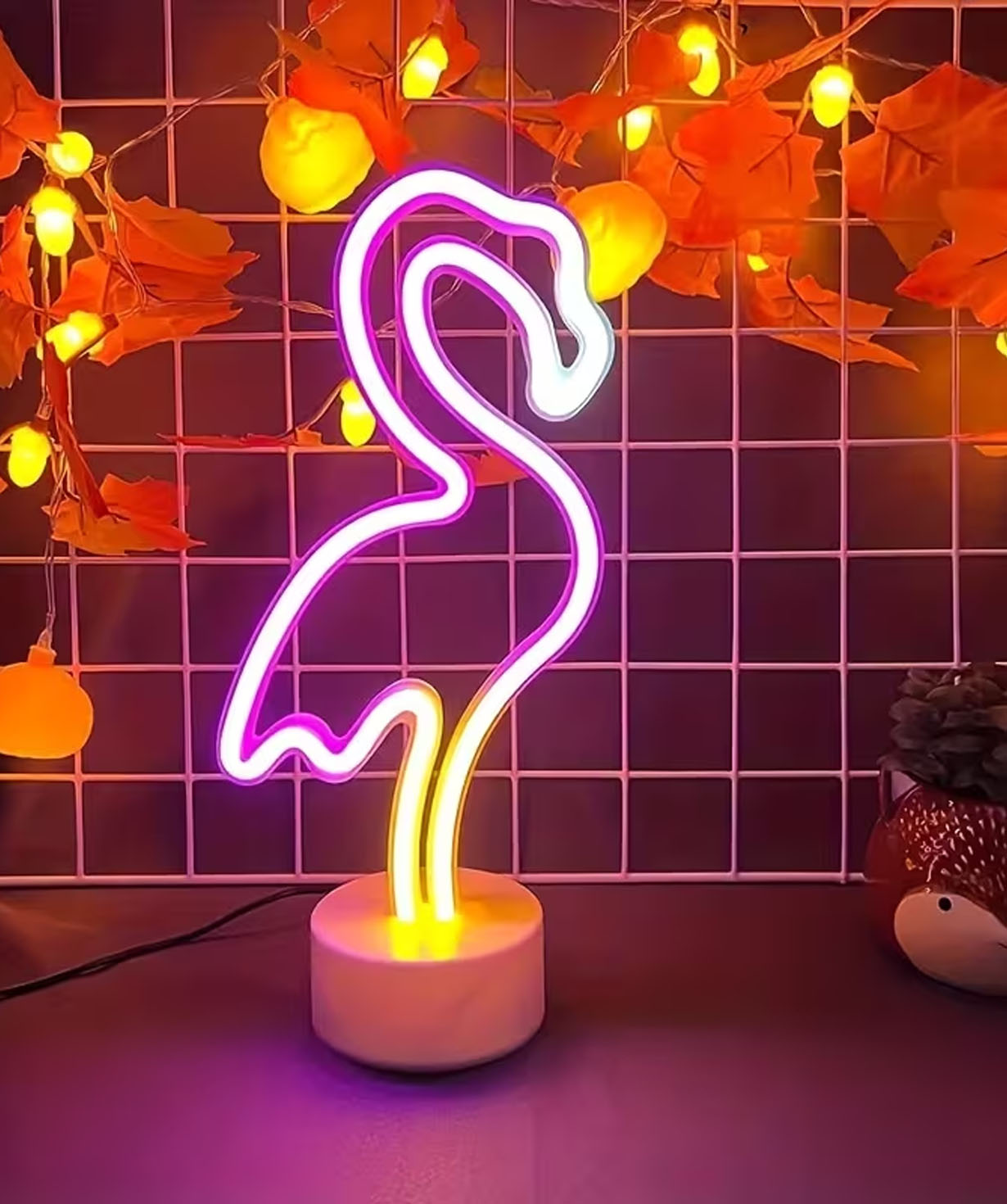 Նեոնային լույս «Gift Store» Flamingo №1214