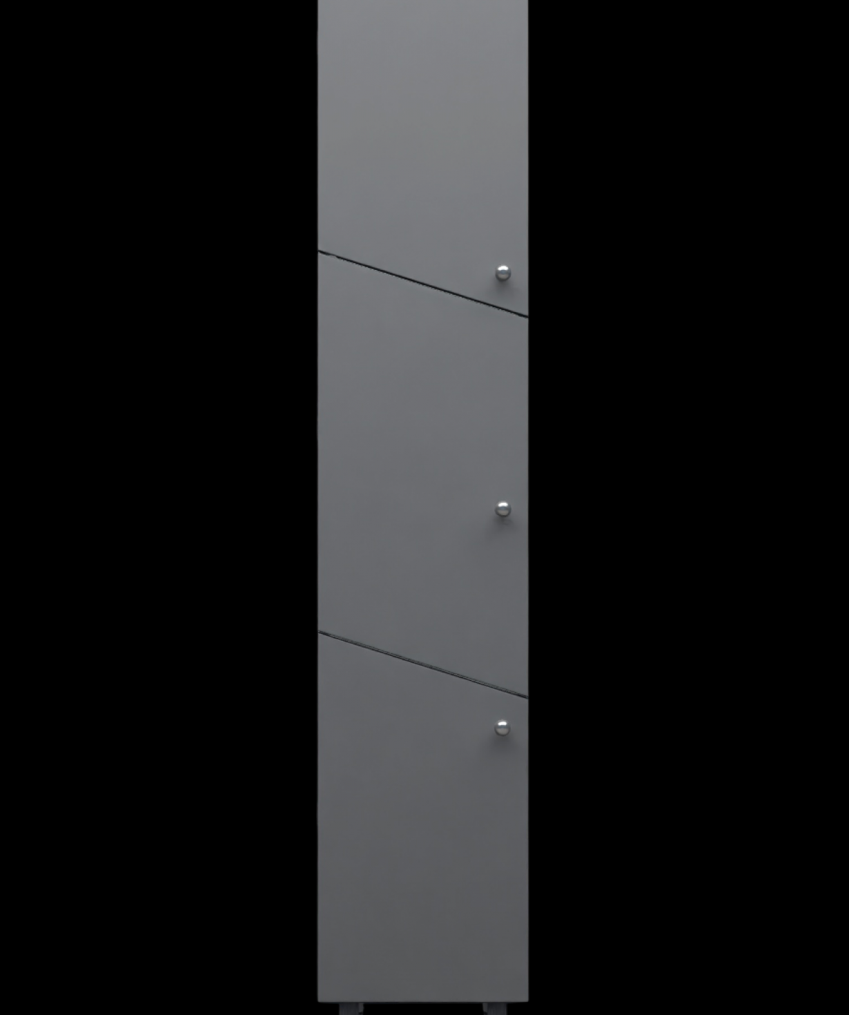 Perla PVC պահարան VLine, Մոխրագույն մատ, 160x32x32սմ