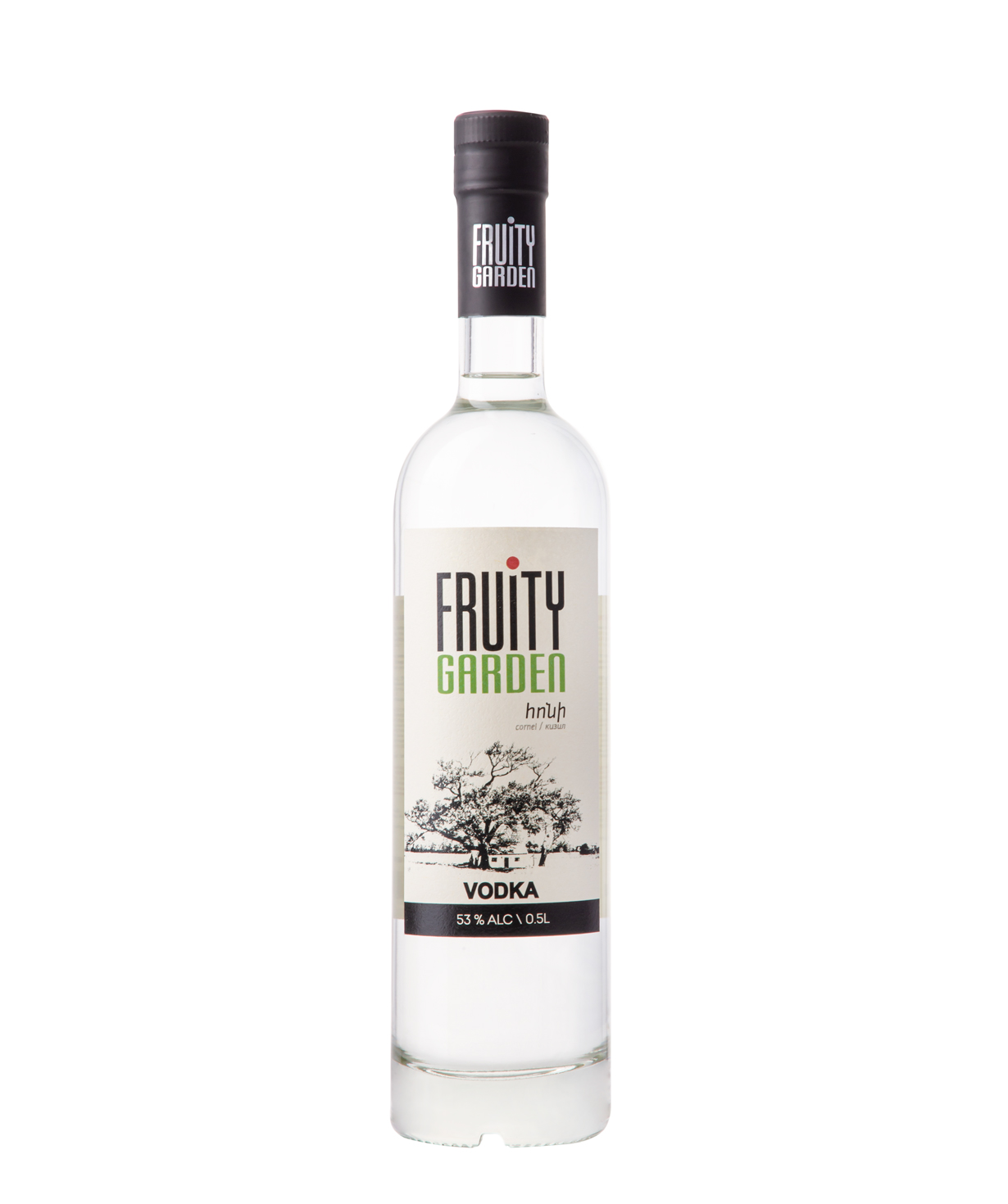 Vodka `Fruity Garden` cornel 500 ml