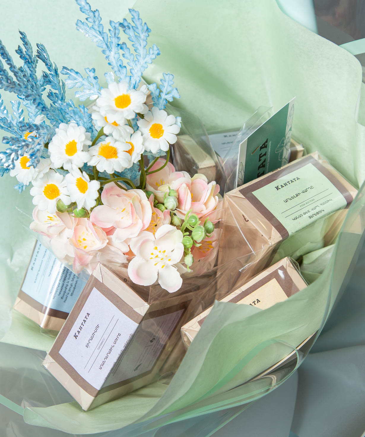 Gift bouquet «Cantata» with coffee and tea №26