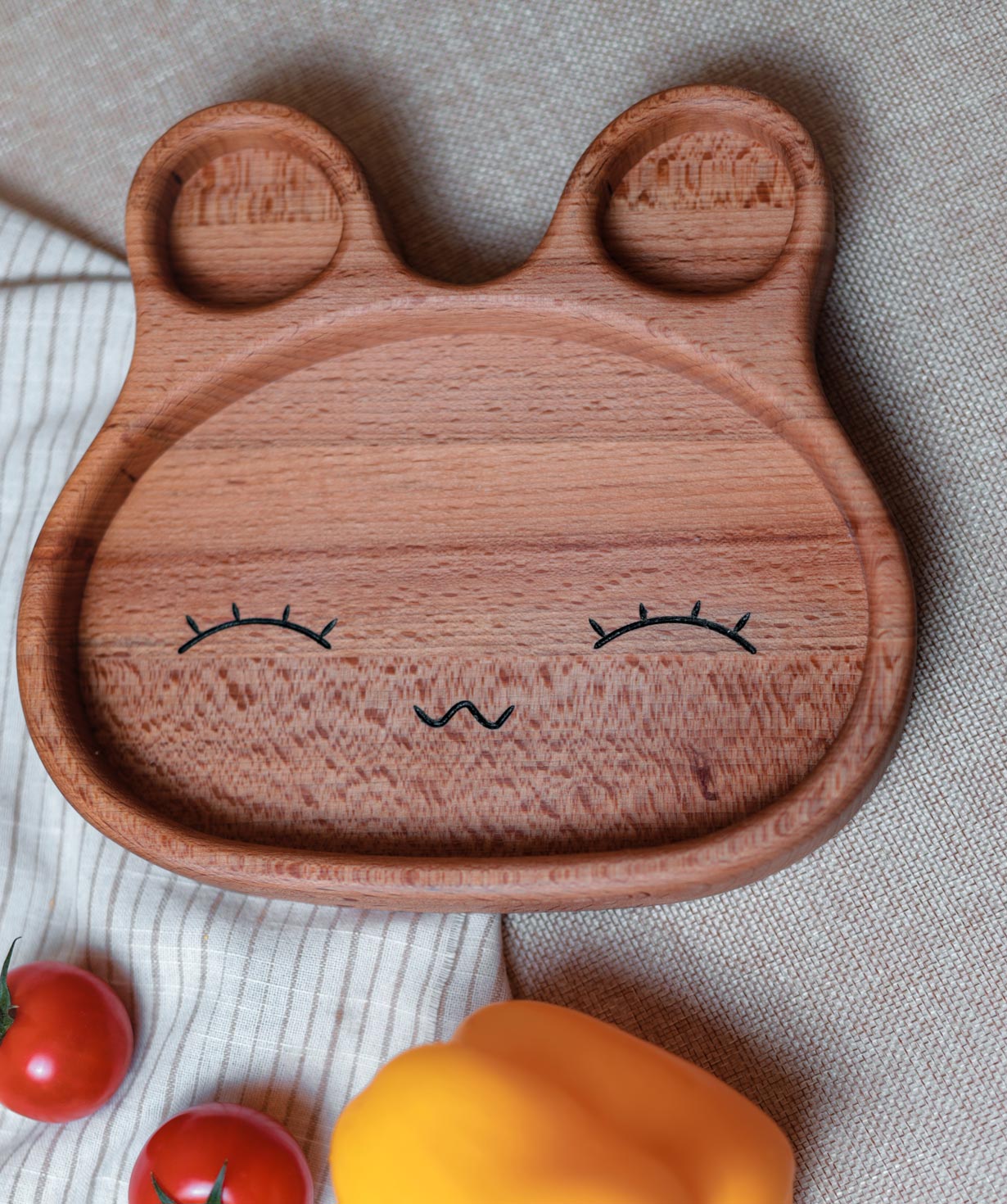 Eco plate ''WoodWide'' bunny