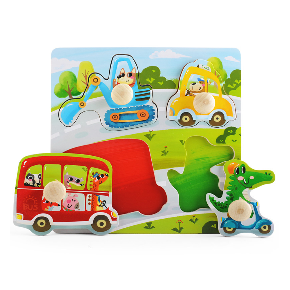 Wooden puzzle Transport