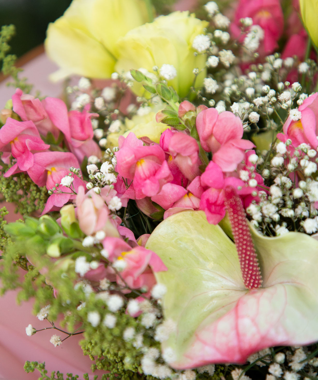Bouquet ''Seminara'' with hortensia and lisianthus