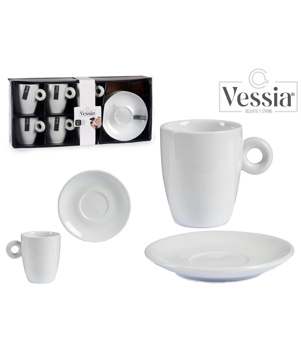 Набор чашек для кофе «Ashley Home» 90403, 6 шт