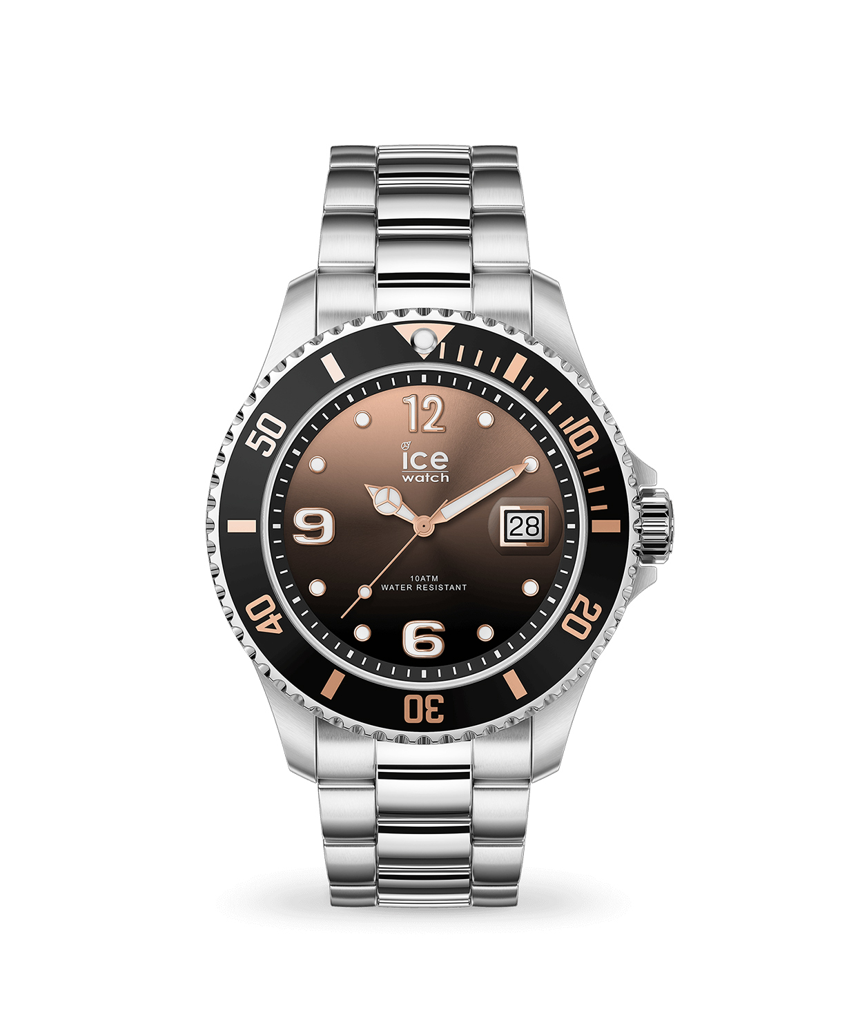 Часы `Ice-Watch` ICE steel -  Black sunset silver